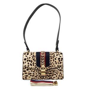 Gucci Bag Harako Sylvie Shoulder Bag Chain Leopard Multicolor